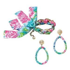 Lilly Pulitzer BOHEMIAN QUEEN Fabric Wrapped set